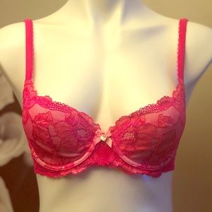 VS Lined Lace Demi bra 32C
